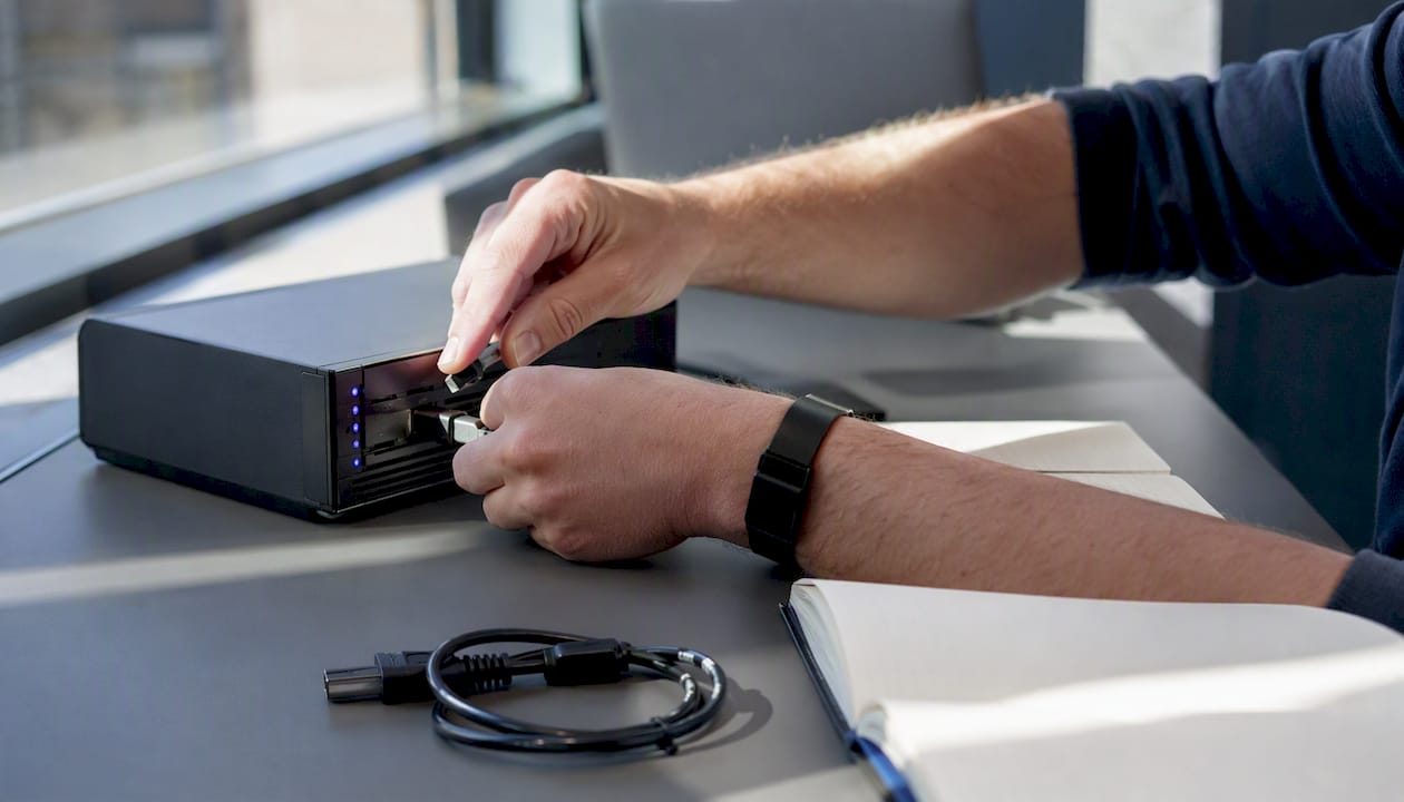Hands testing backup restore hardware