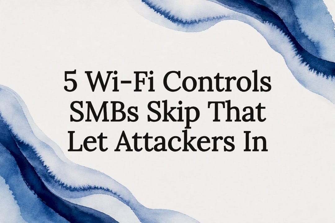5 Wi‑Fi Controls SMBs Skip That Let Attackers In