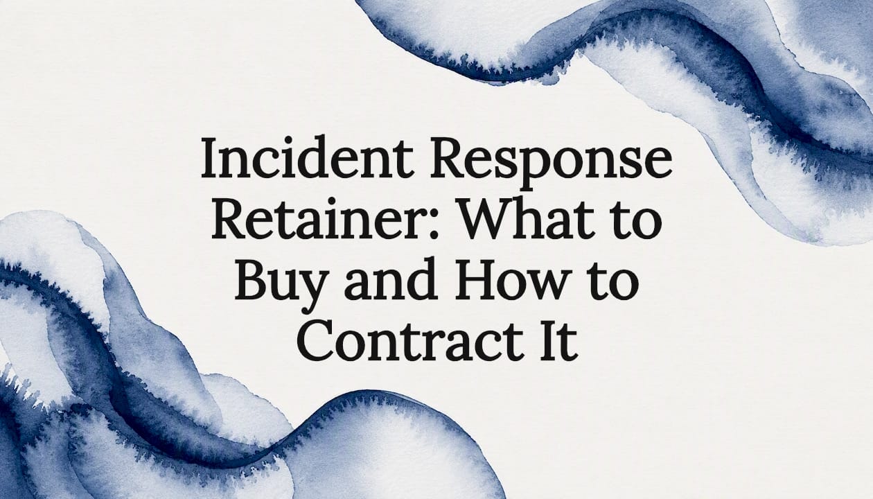 Incident Response Retainer: What to Buy and How to Contract It