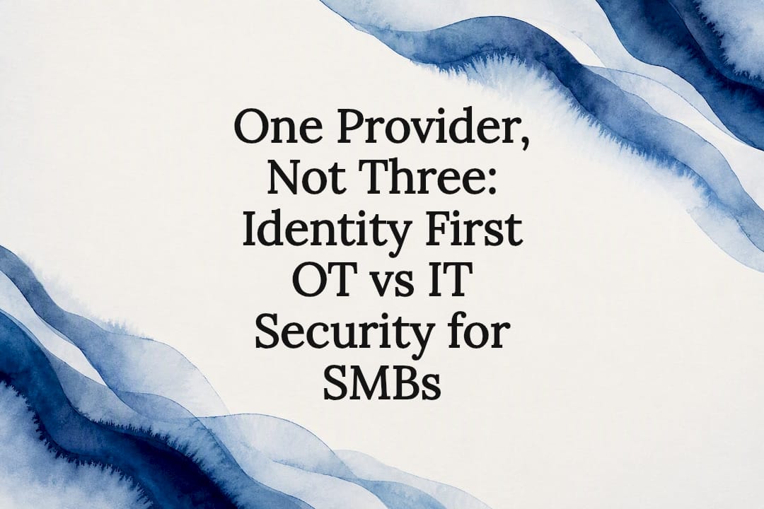 One Provider, Not Three: Identity First OT vs IT Security for SMBs